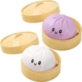 thumbnail image 2 of 2pcs Mystery Dumpling Squishy,4" Jumbo Squishy Bun Stress Ball,Soft Slow Rising Decompression Dough,Anxiety Relief Fidget Toy for Adults,Classroom Prizes & Party Favors Decompression Big Bun Toy, 2 of 9