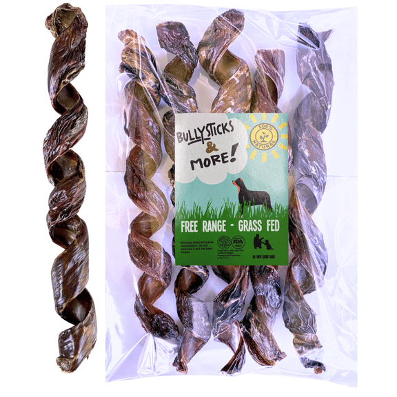 Bullysticks & More - 10-12 Inch Beef Esophagus Springs - 3 Count