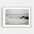 thumbnail image 2 of Rocks, Town Beach B&W - Massachusetts Photography Black and White Beach Coastal Ocean Waves Minimalist Nature Unframed Wall Art Print 20 x 28 inches, 2 of 7