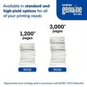 Brother Genuine Standard-yield Printer Toner Cartridge, TN730
