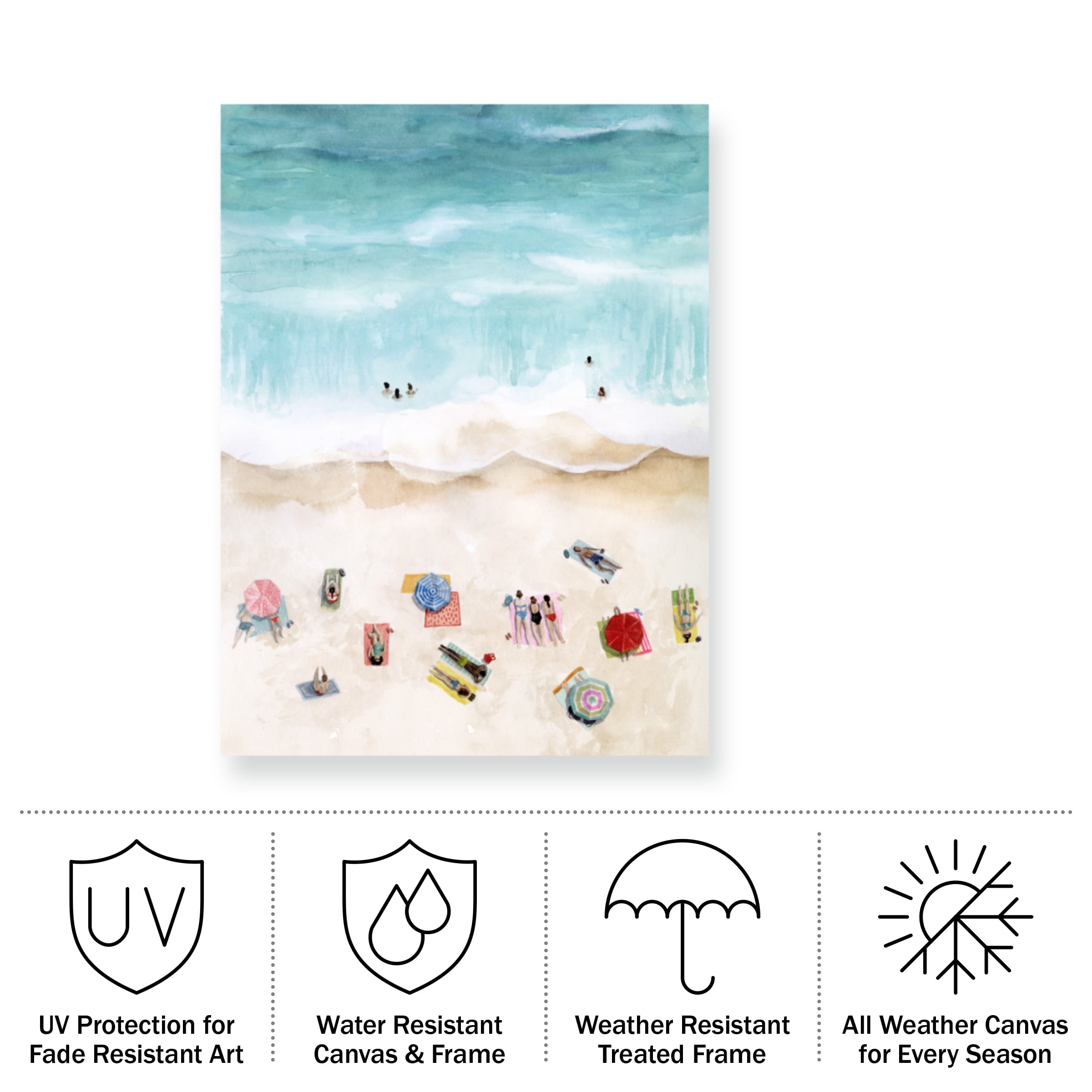Grace Popp 'Beach Week I' Outdoor Canvas
