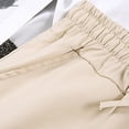 thumbnail image 4 of Ramiter Wide Leg Sweatpants Women 2023 Cargo Pants Woman Daily Casual High Waisted Straight Tapered Capris Casual Pants Beige,M, 4 of 4