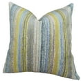 thumbnail image 1 of Plutus Spoft Strie Coussin Fait Main Bleuet, (Double Face 20 Pouces x 26 Pouces Standard), 1 of 3