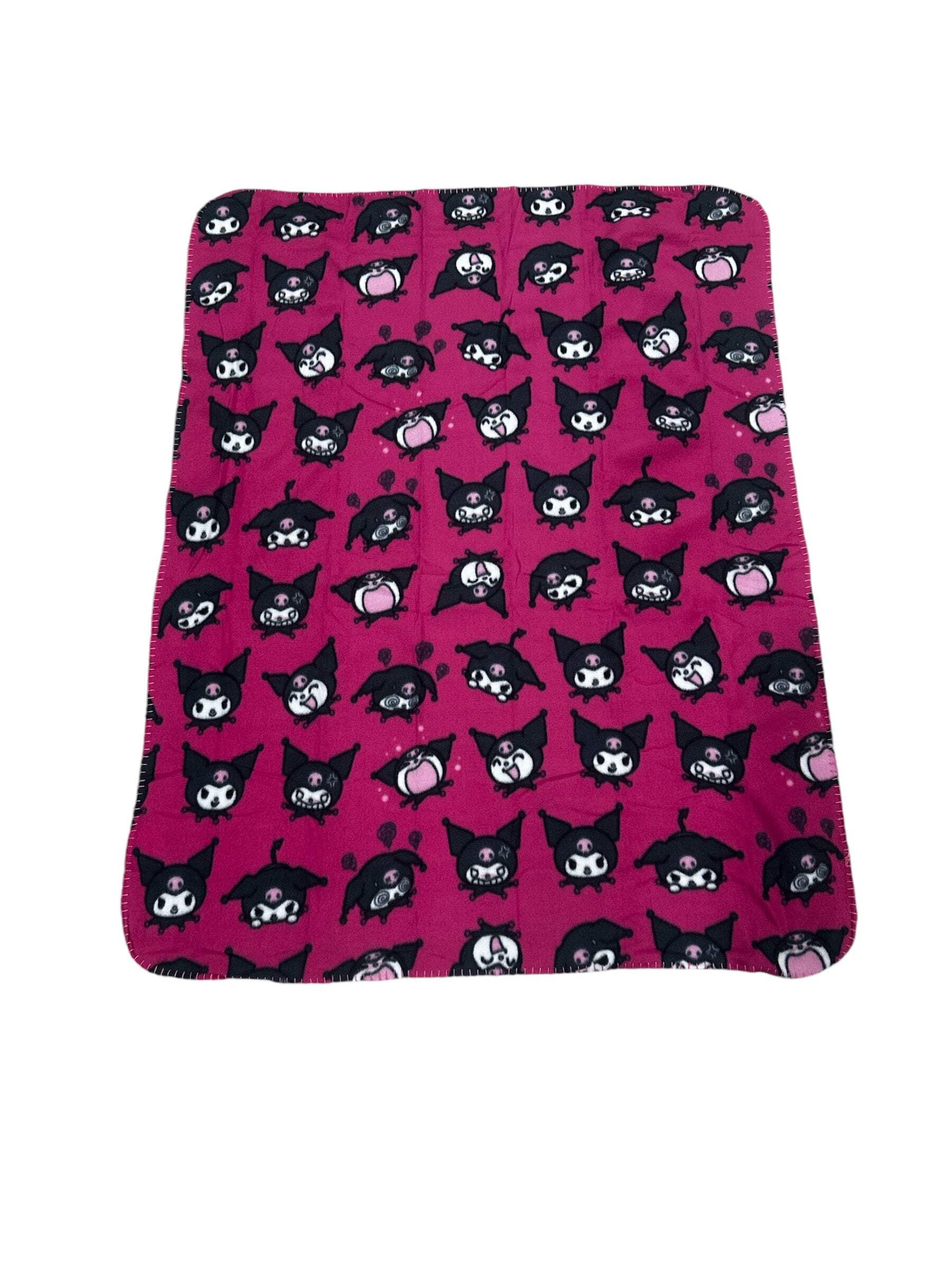 Kuromi Hugger  40"x50" Fleece Throw Blanket  Body Pillow