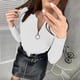thumbnail image 1 of Puntoco Suéter Moda Mujer e Invierno Casual Cremallera Cuello Redondo Manga Color Sólido Suéter Tops Blusa Navidad Liquidación Puntoco Puntoco-3831, 1 of 8