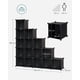 thumbnail image 5 of SONGMICS Armario Modular, Zapatero con 16 Cubos, 31 x 123 x 123 cm, Estante de Plástico PP, Negro, 5 of 5