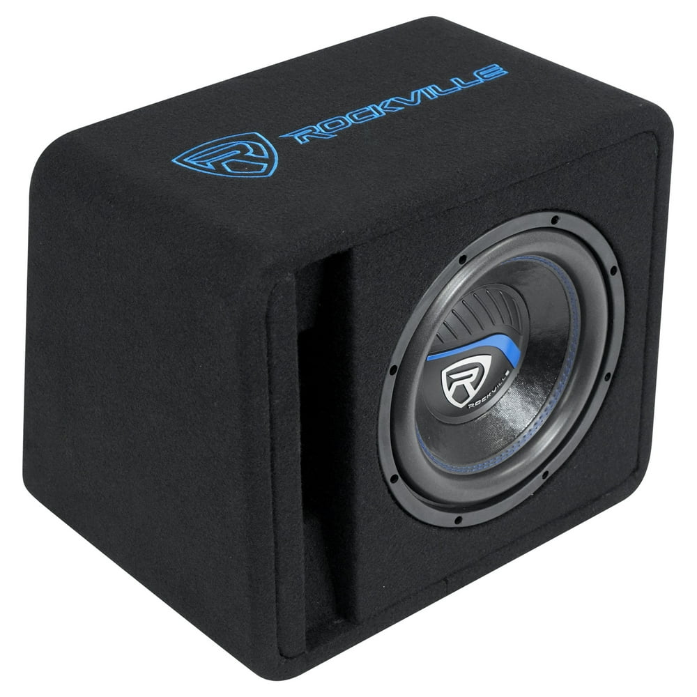 Rockville VS10K54 10" K5 1200w Car Subwoofer in Vented Sub Enclosure Box 4 Ohm