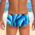 thumbnail image 4 of kamemir Men's Speedo Mens Summer Stretch Swimming Briefs 3D Printed Elastic Band(Dark Blue,XL), 4 of 5