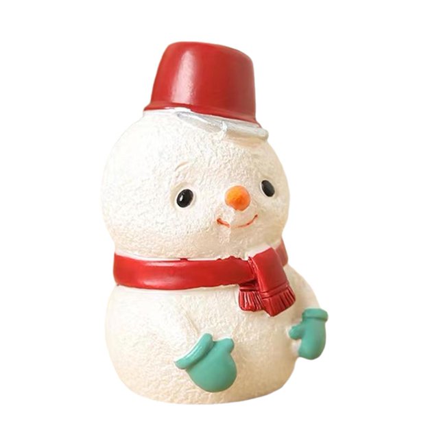 Ruifaya Mini adornos navideños, regalos navideños, animales decorativos de resina, manualidades
