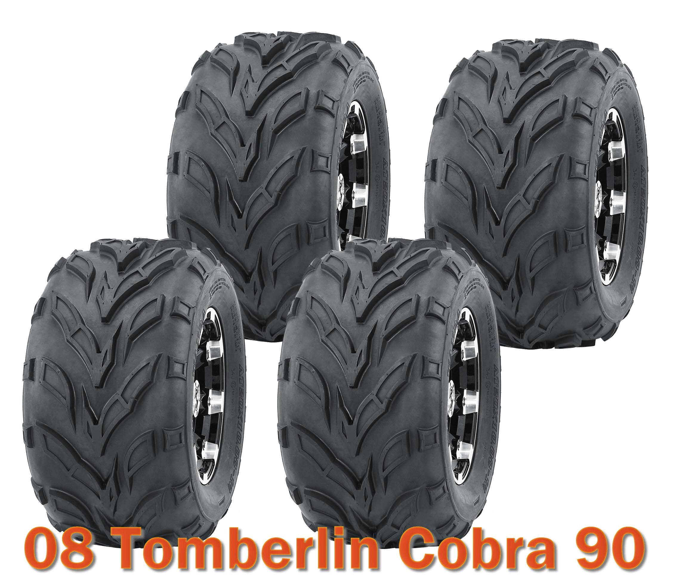 19x78 & 18x9.58 Full Set ATV Tires fit for 08 Tomberlin Cobra 90
