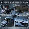 thumbnail image 4 of 1486-Piece V-22 Osprey Military Helicopter Building Blocks Set, Collectible Aviation Model Kit for Adults & Teens, 4 of 7