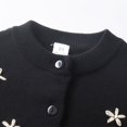 thumbnail image 5 of Coerni Boys Girls Cardigan Sweater V-Neck Long Sleeve Button Soild Cotton Knit Sweaters for Kid Solid Casual Chunky Warm Outerwear, 5 of 8