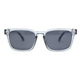 thumbnail image 2 of Mens Retro Vintage Rectangle Keyhole Bridge Plastic Fashion Sunglasses Slate - Black, 2 of 4