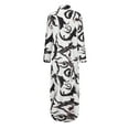 thumbnail image 3 of oyyniis Long Sleeve Shirt Maxi Dress Women Turn-down Collar Buttons V-neck Dresses Females Elegant Casual Long Dress M, 3 of 5