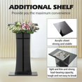 thumbnail image 2 of Huisuilinss Acrylic Podium Stand,43"  Tall Portable Pulpits for Churches Clear Podium Lectern Shtender Hostess Stand Presentation Events Teacher Podium for Classroom Church Pulpit, 2 of 6