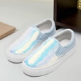 thumbnail image 2 of Unisex Adult Glitter Slip-On Shoes Fashion Low Top Sparkly Sneakers Casual Shiny Sequin Tennis Walking Shoes, 2 of 7