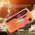 thumbnail image 4 of YOPTOP Radio AM/FM/SW Solaire à Manivelle Portable de Survie d'Urgence Radio Rechargeable Batterie Banque d'Alimentation Chargeur de Cellulaire USB Lampe de Camping Lanterne SOS Alarme en Liquidation, orange, 4 of 7