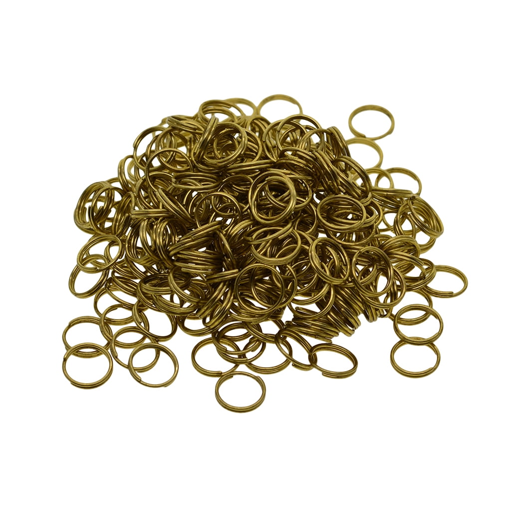 100x Small Gold Key Chain s Split Chains for Keys Organization