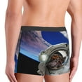 thumbnail image 5 of Haiem Astronaut in Outer Space Men's Boxer Briefs, Every Day Comfort Stretch Cotton Moisture-Wicking Underwear-X-Large, 5 of 9