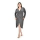 thumbnail image 5 of Vestido elegante con brillos Roman Fashion /Tallas Extras, 4302 (Plateado) plateado 40, 5 of 6