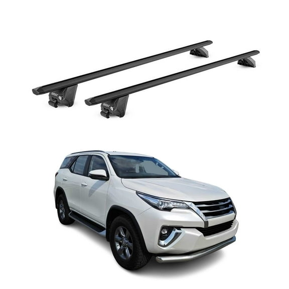 OMAC Roof Rack Cross Bars Fits Toyota Fitstuner 2015-2023 Black Luggage Carrier 2 Pcs