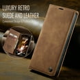thumbnail image 4 of Allytechgroup for Apple iPhone 16 Case Slim Wallet Cover with Card Slots Holder/Cash Pocket [Magnetic Closure] PU Leather & TPU Flip Folio Kickstand Shockproof Stand Shockproof Retro Shell, Brown, 4 of 11