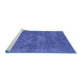 thumbnail image 2 of Ahgly Company Machine Washable Indoor Rectangle Oriental Blue Industrial Area Rugs, 3' x 5', 2 of 4