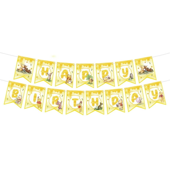 Winnie Pooh Banner For Shower Decorations Birthday Banner Party Decoration Party Supplies