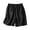 Black, variant on Cotton Linen High Waist Wide Leg Shorts Women's Summer Thin Loose Large Size Casual Pants for Middle Mothers Blackish Green XXXXL