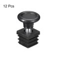 thumbnail image 3 of 12Pack Inserts for Square Tubes with Leveling Feet, for 0.79"x0.79" OD Square Tube, M8 Thread Black Plastic Furniture, 3 of 7