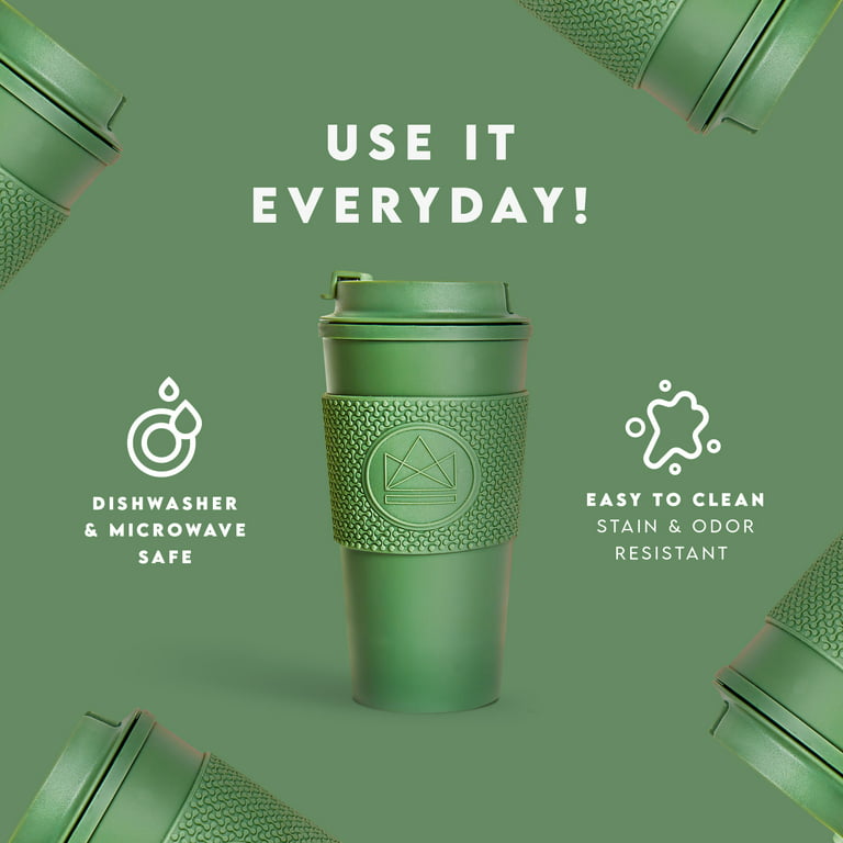 Plant-based Sustainable Deluxe Cup, Reusable Compact Coffee Mug