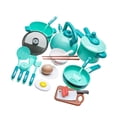 thumbnail image 1 of Plastic Kitchen Pretend Play Utensils Cookware Toy for Baby Girls Boys Green, 1 of 4