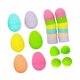thumbnail image 3 of 12 piezas de huevos de Pascua de 12 piezas rellenos de canasta de pascua 2.36 pulgadas coloridas decoración de la fiesta del tema de la Pascua para, 3 of 9