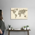 thumbnail image 2 of Great Big Canvas "World map made up of shoes"  by Michael Tompsett Black Gray   Wrapped Canvas Print Wall Artwork, 2 of 7