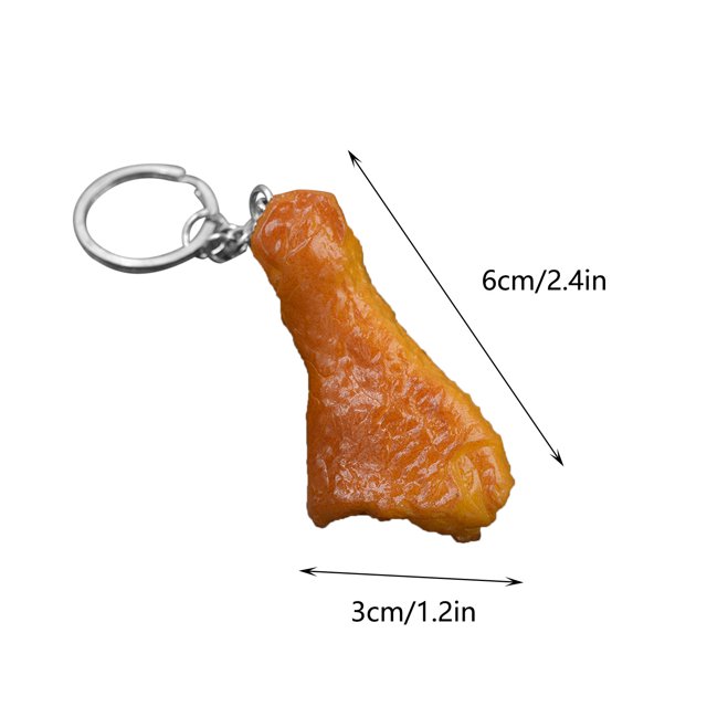 DPTALR Simulation Food Model Mini Food Keychain Student School Bag Pendant Family Party Pendant