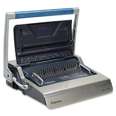 Fellowes Galaxy 500 Manual Comb Binding Machine, 25 Sheets Punching Capacity, Galaxy 500 Binding Capacity, Gray