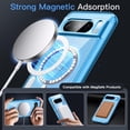 thumbnail image 3 of JETech Magnetic Case for Google Pixel 8 Pro 6.7-Inch 2023, Compatible with MagSafe Accessories, Shockproof Protective Phone Cover, Non-Yellowing Hard Clear PC Back (Bay), 3 of 7