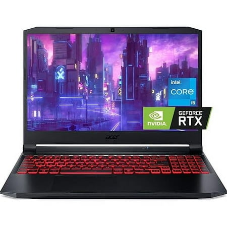 Acer Nitro 5 15.6" 144Hz FHD Gaming Laptop, Intel Core i5-11400H(6-Core), NVIDIA GeForce RTX 3050Ti, 16GB RAM, 512GB NVMe SSD, WiFi 6, Backlit Keyboard, HDMI, Type-A&C, Win 11 H, w/CUE Accessories