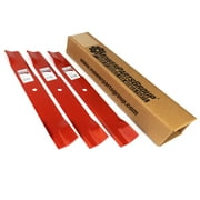 MOWERPARTSGROUP (3) Hi Lift Blades Fits Hustler 52" Raptor Replaces 795526 603995 783753