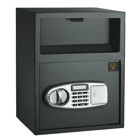 Digital Drop Depository Safe - Paragon Lock & Safe Digital Depository Front Load Cash Vault Drop Safe Box