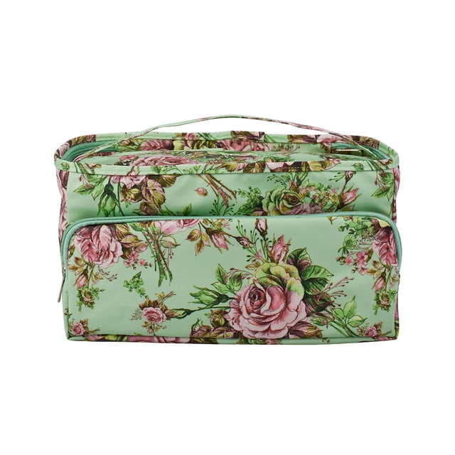 Ounissouiy Bolsa organizadora de tejer, estuche de almacenamiento de hilo para gancho de ganchillo, agujas de tejer, bolsa de almacenamiento de costura de Type2 NO2 Ounissouiy HA1253-01B
