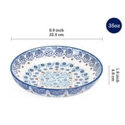 Bico International Dishwasher Safe CeramicTableware Bowls, 5 Count