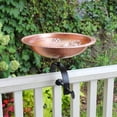 thumbnail image 2 of Achla BBHC-02T-OR Hammered Birdbath with Over Rail Bracket, Solid Copper & Black, 2 of 4