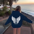 thumbnail image 4 of Girls Kids Graphic Zip Hoodie Sweatshirt for Casual Wear Comfort Knit Apparel for Girls Hoodie with Playful Print Size 4-5 Years, 4 of 8