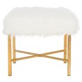 thumbnail image 3 of Safavieh Horace Faux Sheep Skin X-Square Bench, Multiple Colors, 3 of 7