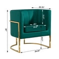 thumbnail image 3 of Marquet Upholstered Barrel Chair, 3 of 10