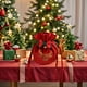 thumbnail image 1 of Uuiauoio Christmas Velvet Bags with Drawstring and Bell, Gift Pouches Candy Bag Bundle Pocket Wrapping Bags for Christmas Birthday Engagement Wedding Party Supplies, 1 of 6
