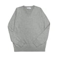thumbnail image 5 of Suéter tipo jersey de cuello en V de punto para estudiantes, estilo universitario, para hombres y mujeres, JK, 5 of 5