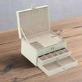 thumbnail image 2 of Organizador de 3 capas con Caja grande para regalo Gemelos Chica Hugo Caja de almacenamiento de joyas, 2 of 7