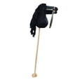 thumbnail image 2 of Fiocias Jouet Cheval en Peluche Perche en Peluche Cheval de Passe-Temps Perche en Bois Poignée Roues Effets Sonores Réalistes Fabriqué à la Main Construction Robuste Convient pour Enfants Cadeau Anniversaire Usage à la Maison Noir, 2 of 8